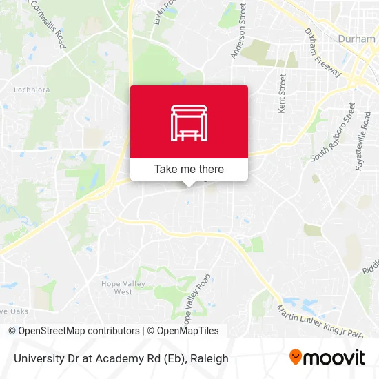 University Dr at Academy Rd (Eb) map