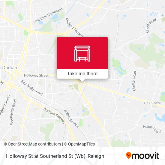 Holloway St at Southerland St (Wb) map