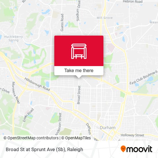 Broad St at Sprunt Ave (Sb) map