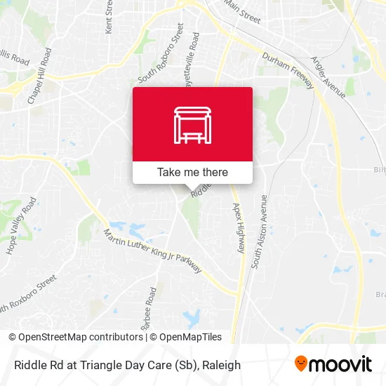 Riddle Rd at Triangle Day Care (Sb) map