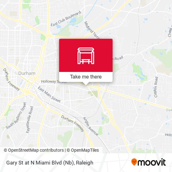 Gary St at N Miami Blvd (Nb) map