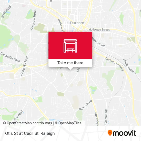 Otis St at Cecil St map