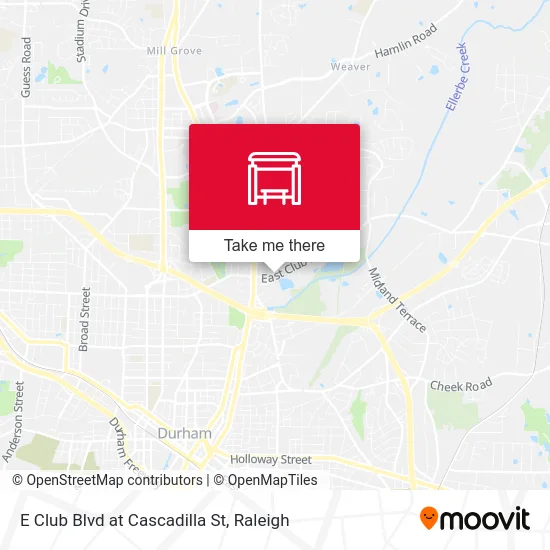 E Club Blvd at Cascadilla St map