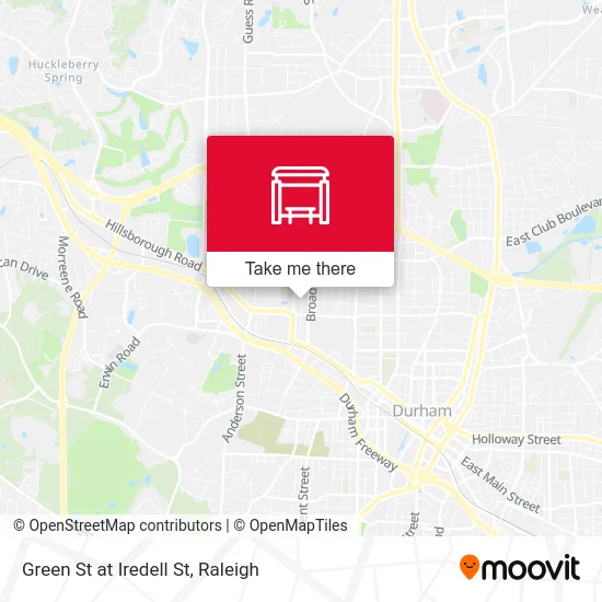 Green St at Iredell St map