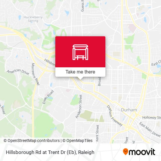 Hillsborough Rd at Trent Dr (Eb) map