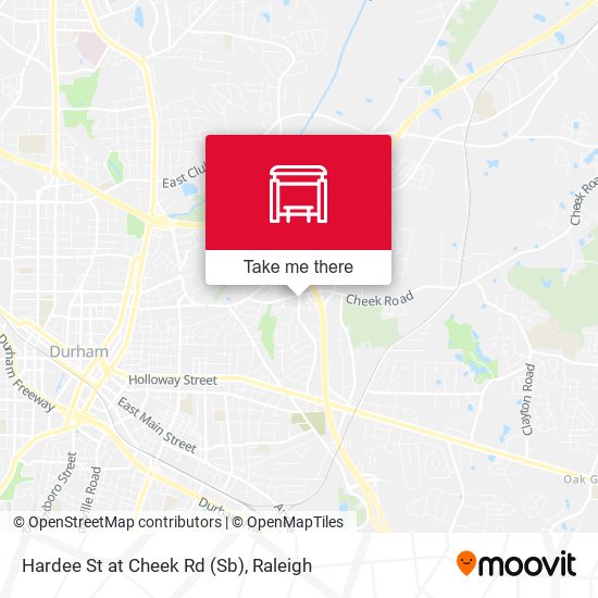 Mapa de Hardee St at Cheek Rd (Sb)