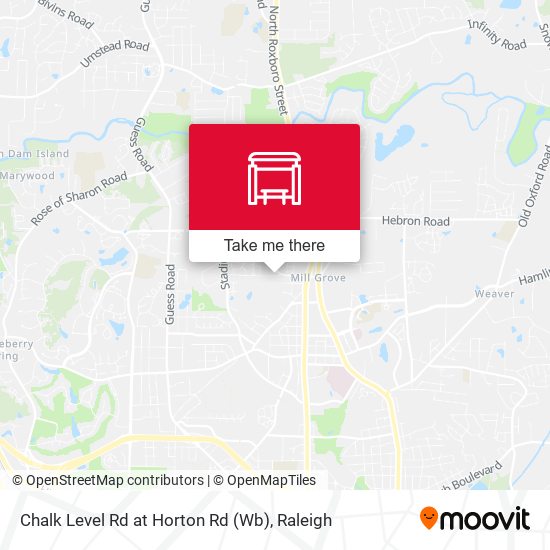 Chalk Level Rd at Horton Rd (Wb) map