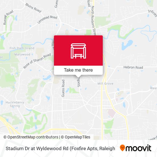 Stadium Dr at Wyldewood Rd map