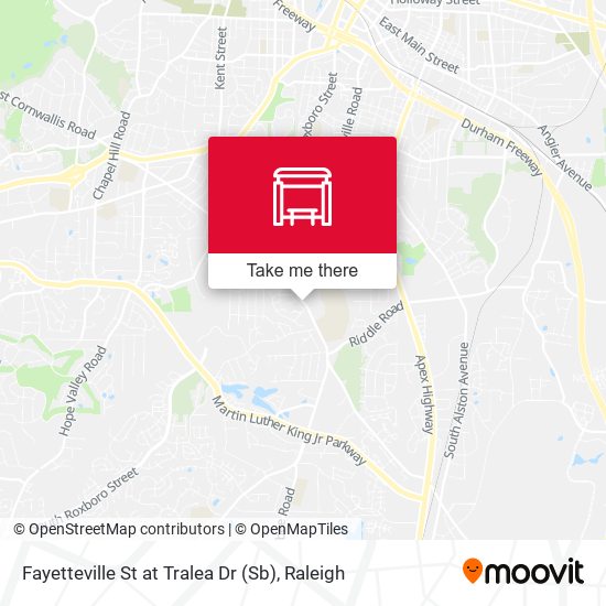 Fayetteville St at Tralea Dr (Sb) map