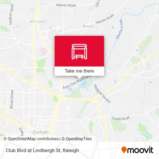 Club Blvd at Lindbergh St map