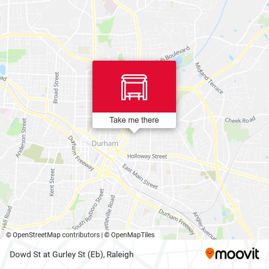 Dowd St at Gurley St (Eb) map