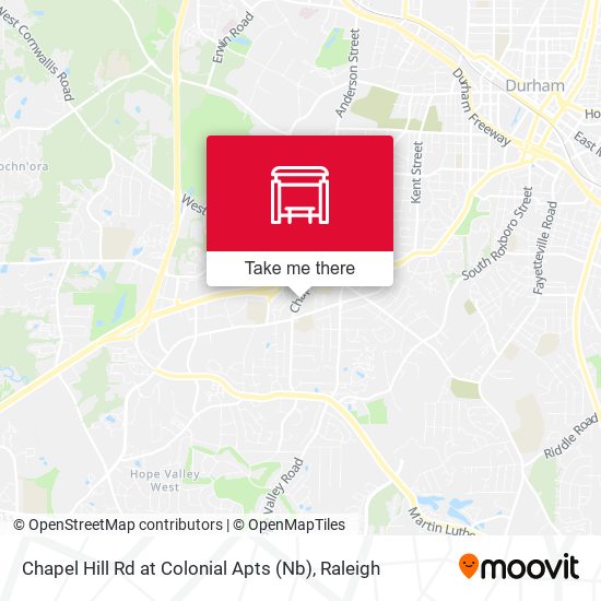 Chapel Hill Rd at Colonial Apts (Nb) map