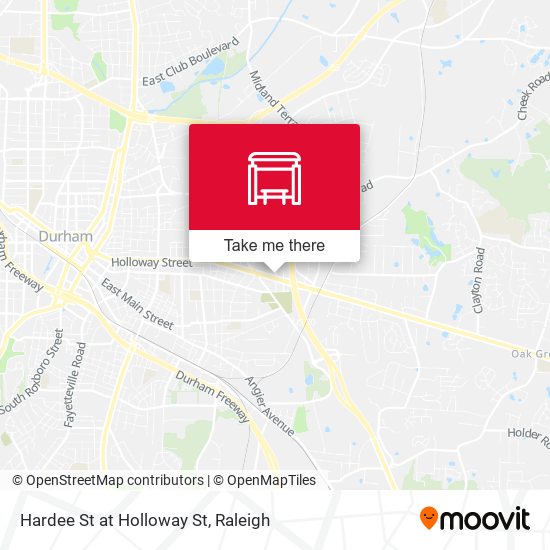 Mapa de Hardee St at Holloway St