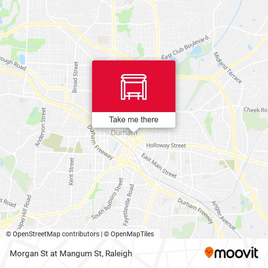 Morgan St at Mangum St map