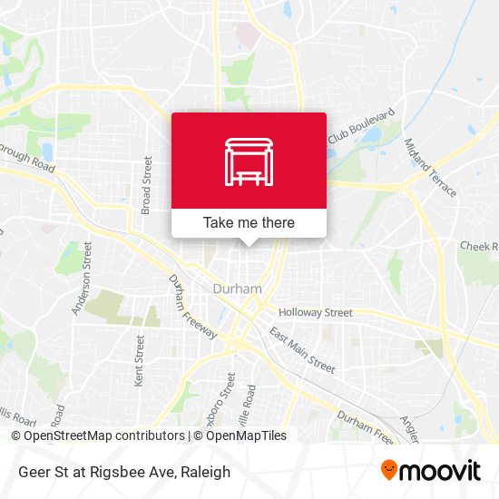 Mapa de Geer St at Rigsbee Ave
