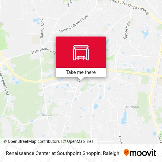 Mapa de Renaissance Center at Southpoint Shoppin