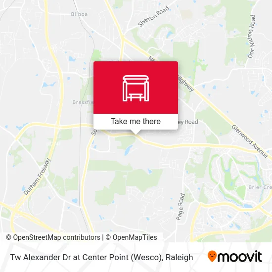 Tw Alexander Dr at Center Point (Wesco) map