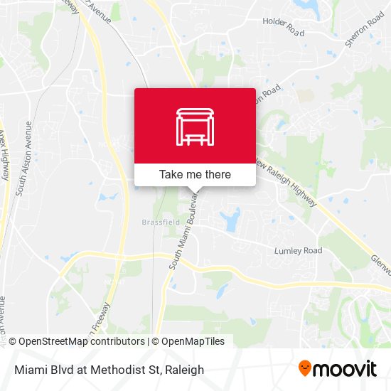 Miami Blvd at Methodist St map