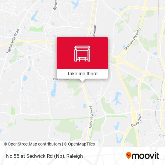 Mapa de Nc 55 at Sedwick Rd (Nb)