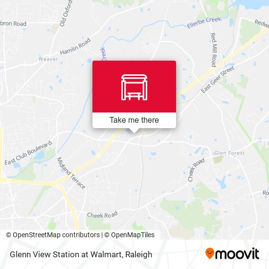 Glenn View Station at Walmart map
