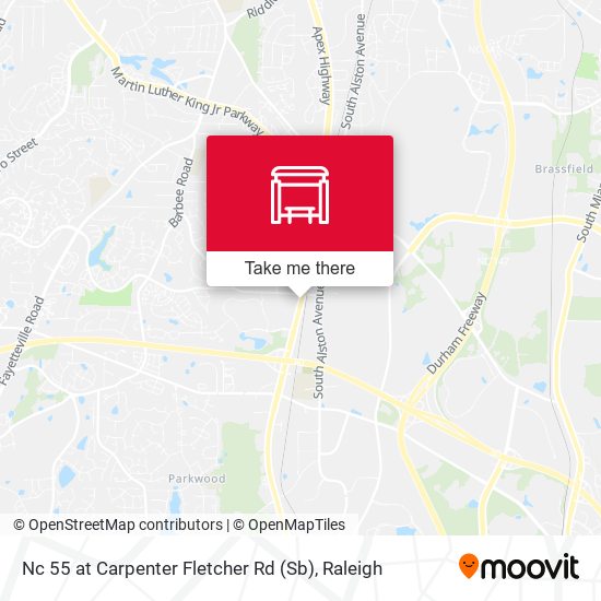 Mapa de Nc 55 at Carpenter Fletcher Rd (Sb)