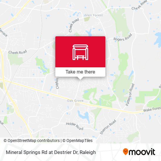 Mineral Springs Rd at Destrier Dr map