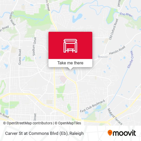 Carver St at Commons Blvd (Eb) map