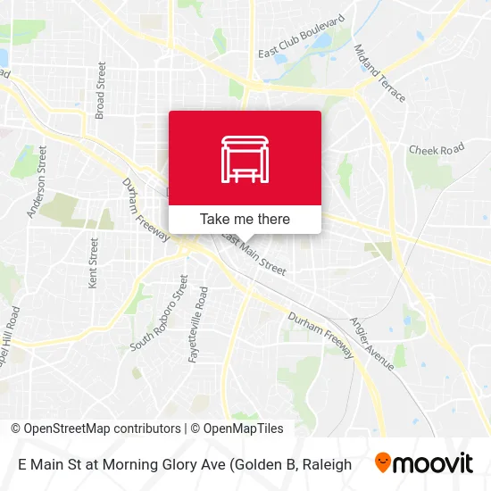 E Main St at Morning Glory Ave map