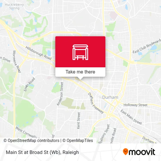 Main St at Broad St (Wb) map