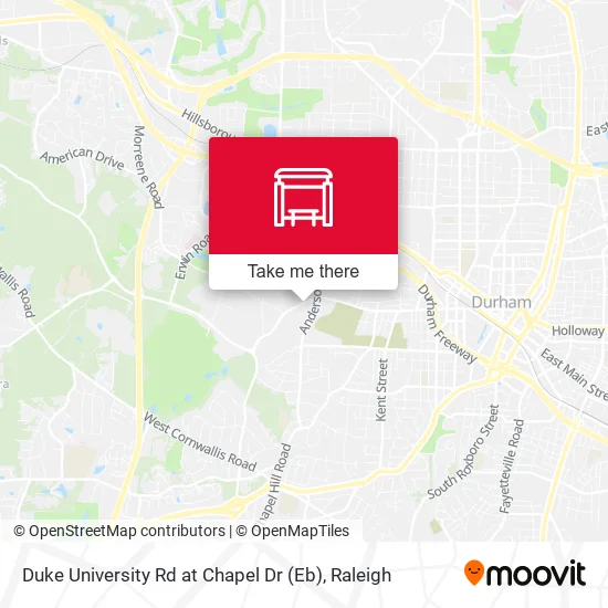 Mapa de Duke University Rd at Chapel Dr (Eb)