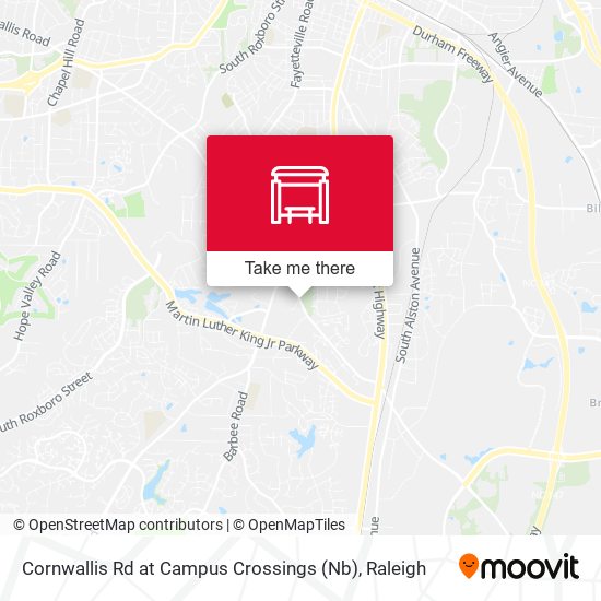 Cornwallis Rd at Campus Crossings (Nb) map