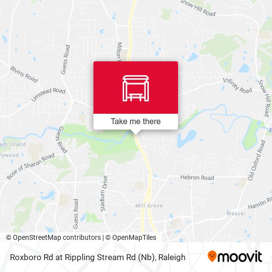 Mapa de Roxboro Rd at Rippling Stream Rd (Nb)