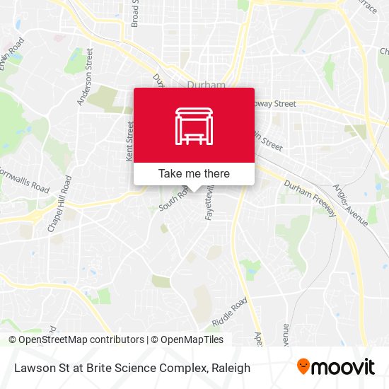 Lawson St at Brite Science Complex map