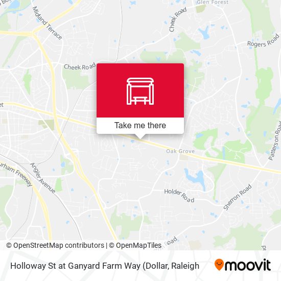 Holloway St at Ganyard Farm Way map