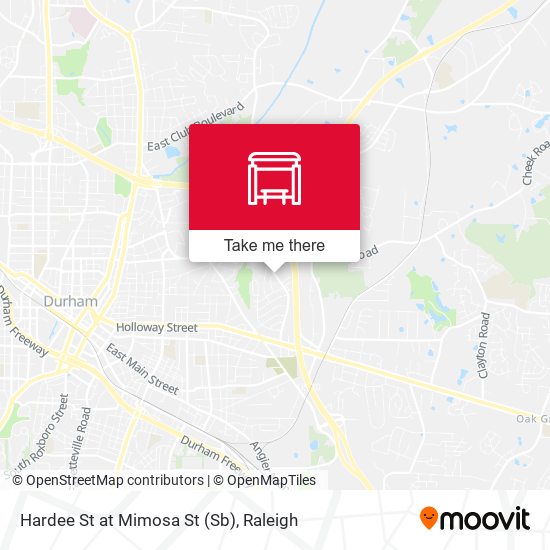 Mapa de Hardee St at Mimosa St (Sb)