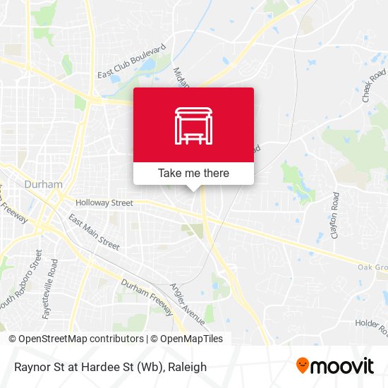 Mapa de Raynor St at Hardee St (Wb)
