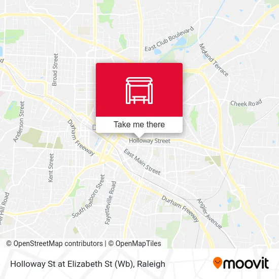 Holloway St at Elizabeth St (Wb) map