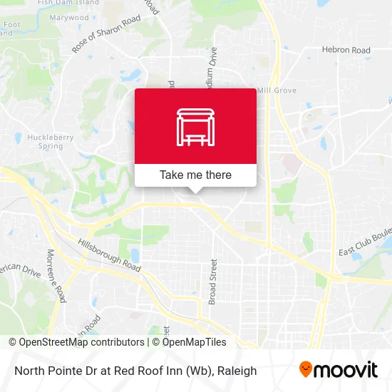 North Pointe Dr at Red Roof Inn (Wb) map