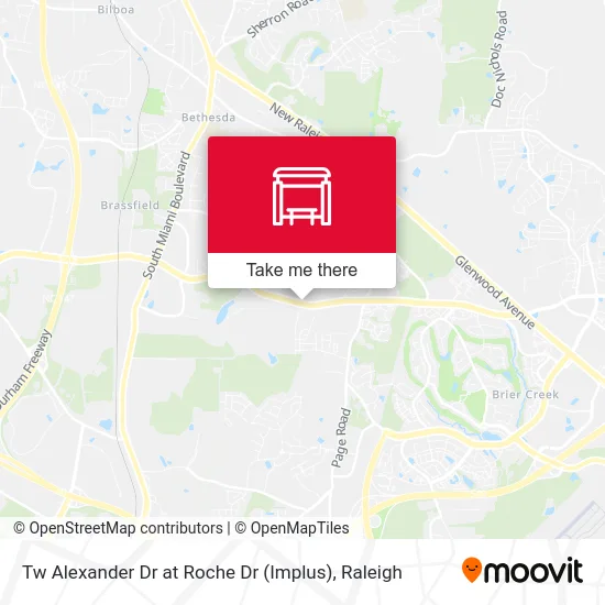 Tw Alexander Dr at Roche Dr (Implus) map