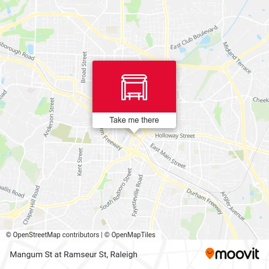 Mangum St at Ramseur St map
