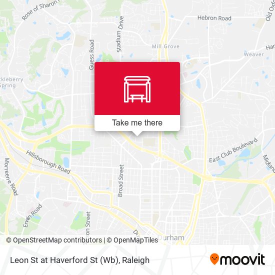 Leon St at Haverford St (Wb) map