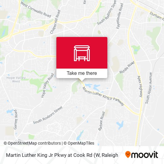 Martin Luther King Jr Pkwy at Cook Rd map