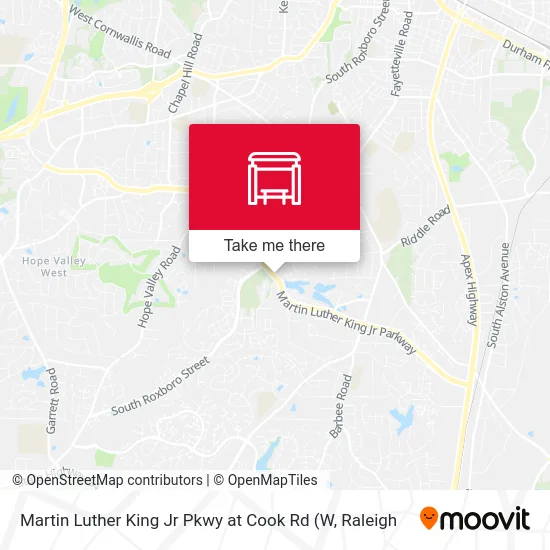 Martin Luther King Jr Pkwy at Cook Rd map