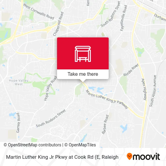 Martin Luther King Jr Pkwy at Cook Rd map