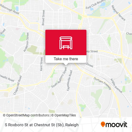 S Roxboro St at Chestnut St (Sb) map