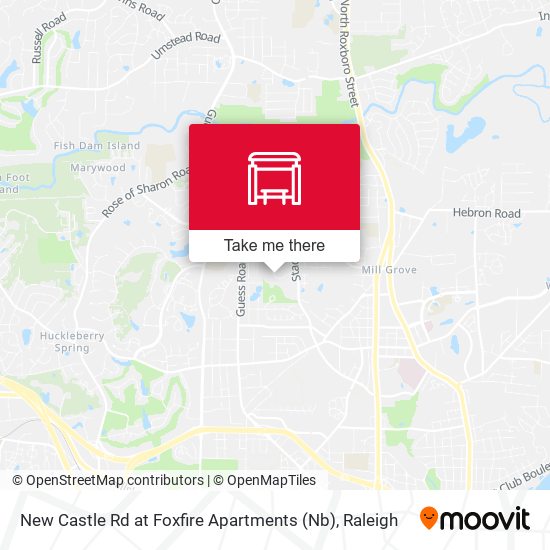 New Castle Rd at Foxfire Apartments (Nb) map