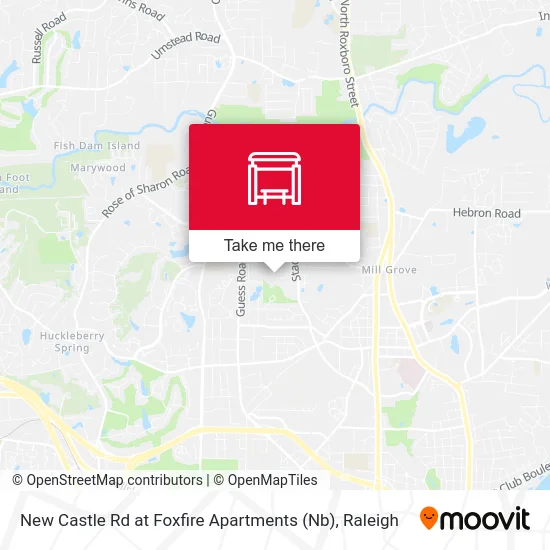 New Castle Rd at Foxfire Apartments (Nb) map