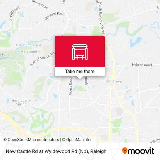 New Castle Rd at Wyldewood Rd (Nb) map