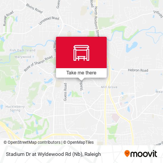Mapa de Stadium Dr at Wyldewood Rd (Nb)