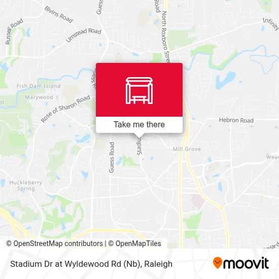 Stadium Dr at Wyldewood Rd (Nb) map